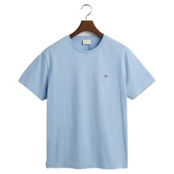 тениска,мъжки,тениски,gant,2003184,regular,fit,short,sleeve,t,shirt,capri,blue,(blue)