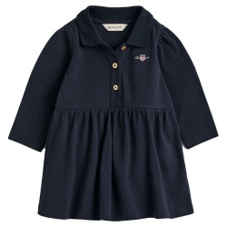 бебешка,рокля,детски,поли,и,рокли,gant,shield,rugger,baby,long,sleeve,dress,blue
