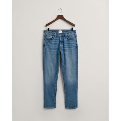 дънки,мъжки,панталони,gant,slim,fit,jeans,blue
