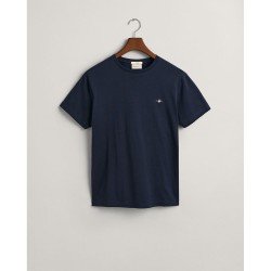 тениска,мъжки,тениски,gant,slim,shield,short,sleeve,t,shirt,blue