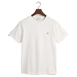 тениска,мъжки,тениски,gant,slim,shield,short,sleeve,t,shirt,white,(beige)
