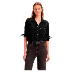 риза,с,дълъг,ръкав,дамски,блузи,дамски,ризи,levi´s,®,iconic,western,long,sleeve,shirt,black,(dark,ages)