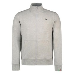 блуза,мъжки,пуловери,leone1947,basic,small,logo,full,zip,sweatshirt,melange,(grey)