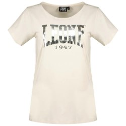 тениска,дамски,тениски,leone1947,big,logo,basic,short,sleeve,t,shirt,white,(beige)