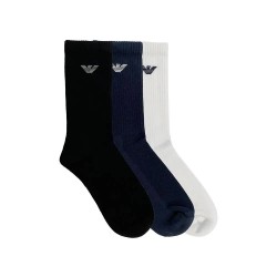 чорапи,мъжки,чорапи,emporio,armani,303133,long,socks,3,pairs,multicolor