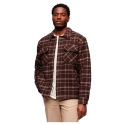 карирана,риза,мъжки,якета,superdry,surplus,check,overshirt,burgundy,check,(brown)