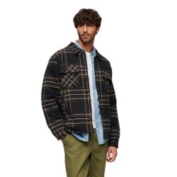 карирана,риза,мъжки,якета,superdry,surplus,check,overshirt,navy,check,(blue)