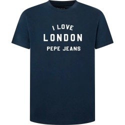 тениска,мъжки,тениски,pepe,jeans,london,short,sleeve,t,shirt,blue,(dulwich,blue)