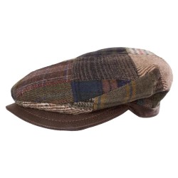 всички,шапки,horka,tweed,patchwork,beret,brown,(3034)