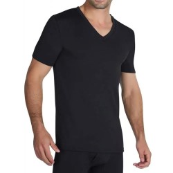 мъжко,бельо,ysabel,mora,short,sleeve,v,neck,base,layer,black,(black)
