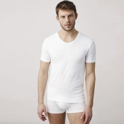 мъжко,бельо,ysabel,mora,short,sleeve,v,neck,base,layer,white