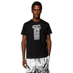 тениска,мъжки,тениски,diesel,diegor,k68,short,sleeve,t,shirt,black