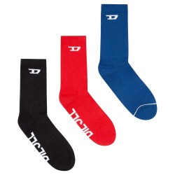 чорапи,мъжки,чорапи,diesel,ray,socks,3,pairs,red,royal,blue,black,(multicolor)