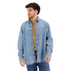 риза,с,дълъг,ръкав,мъжки,ризи,diesel,simply,long,sleeve,shirt,blue,(blue)