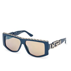слънчеви,очила,слънчеви,очила,guess,gu7914,woman,sunglasses,shiny,blue,brown,mirror,(clear,blue)