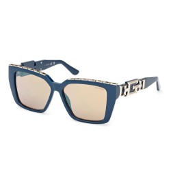 слънчеви,очила,слънчеви,очила,guess,gu7915,woman,sunglasses,shiny,blue,brown,mirror,(blue)