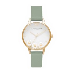 Часовник Olivia burton OB16CH17 woman watch - Golden (Golden / Green / White) часовник,часовници,olivia,burton,ob16ch17,woman,watch,golden,(golden,green,white)