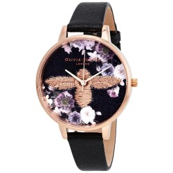часовник,часовници,olivia,burton,ob16em02,watch,golden,(pink,black,black)