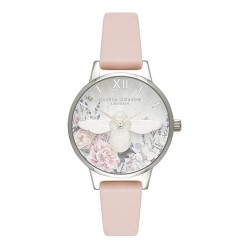 Часовник Olivia burton OB16GH09 woman watch - Pink (Silver / Pink / White) часовник,часовници,olivia,burton,ob16gh09,woman,watch,pink,(silver,pink,white)