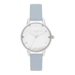 часовник,часовници,olivia,burton,ob16sg07,watch,clear,(silver,blue,silver)