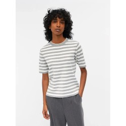 тениска,дамски,тениски,object,ester,short,sleeve,t,shirt,grey,(light,grey,melange,stripes,cloud,dancer)