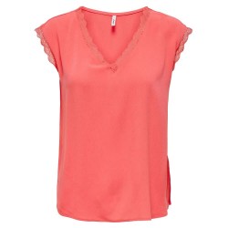 тениска,дамски,тениски,only,jasmina,sleeveless,v,neck,t,shirt,pink,(rose,of,sharon)
