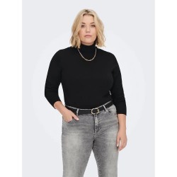 блуза,дамски,пуловери,дамски,плетени,дрехи,only,carmakoma,venice,life,high,neck,sweater,black,(black)
