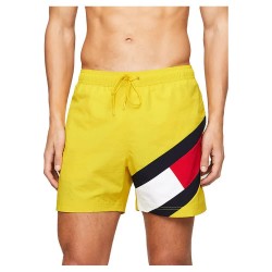 бански,гащета,мъжки,бански,костюми,tommy,hilfiger,colour,blocked,slim,fit,mid,length,swimming,shorts,yellow,(valley,yellow)