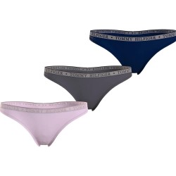 дамско,бельо,дамски,бикини,и,танкини,tommy,hilfiger,logo,lace,thong,3,units,multicolor,(pearly,pink,dark,ash,des,sky)
