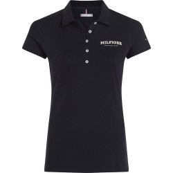 дамски,блузи,с,яка,tommy,hilfiger,monotype,flock,short,sleeve,polo,black