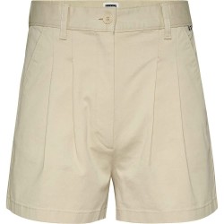 дънки,дамски,панталони,tommy,jeans,claire,pleated,shorts,beige