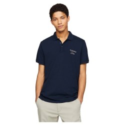 дънки,мъжки,блузи,с,яка,tommy,jeans,slim,corp,short,sleeve,polo,blue