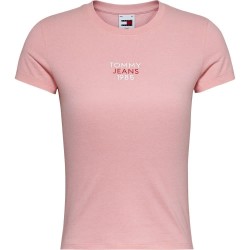 тениска,дамски,тениски,tommy,jeans,essential,logo,1,short,sleeve,t,shirt,pink,(ballet,pink)