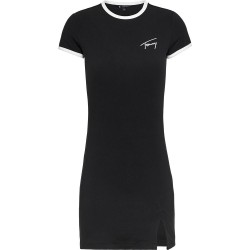 дънки,дамски,поли,и,рокли,tommy,jeans,signature,bodycon,dress,black
