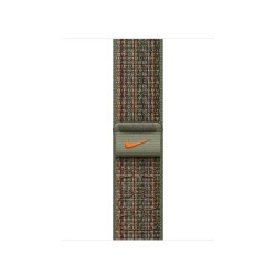 други,аксесоари,apple,nike,sport,loop,41,mm,strap,green,(sequoia,orange)