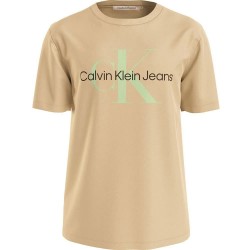 тениска,мъжки,тениски,calvin,klein,jeans,seasonal,monologo,short,sleeve,t,shirt,warm,sand,(beige)