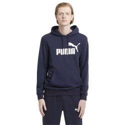 палто,мъжки,пуловери,puma,ess,big,logo,hoodie,peacoat,(blue)