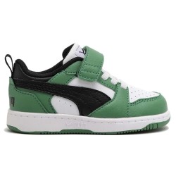 маратонки,детски,маратонки,puma,rebound,v6,lo,ac+,trainers,white,black,archive,green,(green)