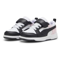 маратонки,детски,маратонки,puma,rebound,v6,lo,ac+,trainers,white,black,whisp,of,pink,(white)