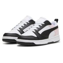 маратонки,детски,маратонки,puma,rebound,v6,lo,trainers,white,black,whisp,of,pink,(white,black)