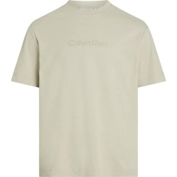 тениска,мъжки,тениски,calvin,klein,comfort,debossed,logo,short,sleeve,t,shirt,beige