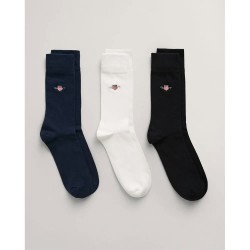 чорапи,мъжки,чорапи,gant,shield,socks,3,pairs,black,(multicolor)