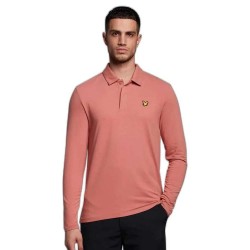 мъжки,блузи,с,яка,lyle,&,scott,concealed,button,long,sleeve,polo,rose,brown,(orange)