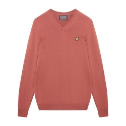 блуза,мъжки,пуловери,lyle,&,scott,v,neck,sweater,rose,brown,(orange)