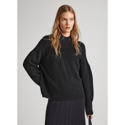 блуза,дамски,пуловери,дамски,плетени,дрехи,pepe,jeans,femke,sweater,black