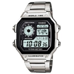 часовник,часовници,casio,1200whd,watch,silver