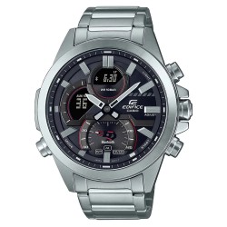 Часовник Casio ECB30D1AEF watch - Silver Grey / Silver Grey / Black часовник,часовници,casio,ecb30d1aef,watch,silver,grey,silver,grey,black