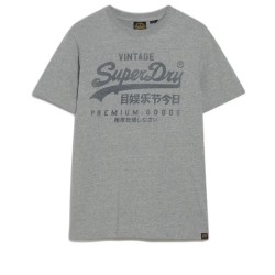 тениска,мъжки,тениски,superdry,classic,vintage,logo,heritage,short,sleeve,t,shirt,ash,grey,marl,(grey)