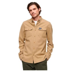 риза,с,дълъг,ръкав,дамски,ризи,мъжки,ризи,superdry,flannel,workwear,long,sleeve,shirt,brown,(sandstone,brown)
