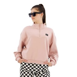 блуза,дамски,блузи,vans,leighton,flee,mock,neck,sweatshirt,pink,(pale,mauve)
